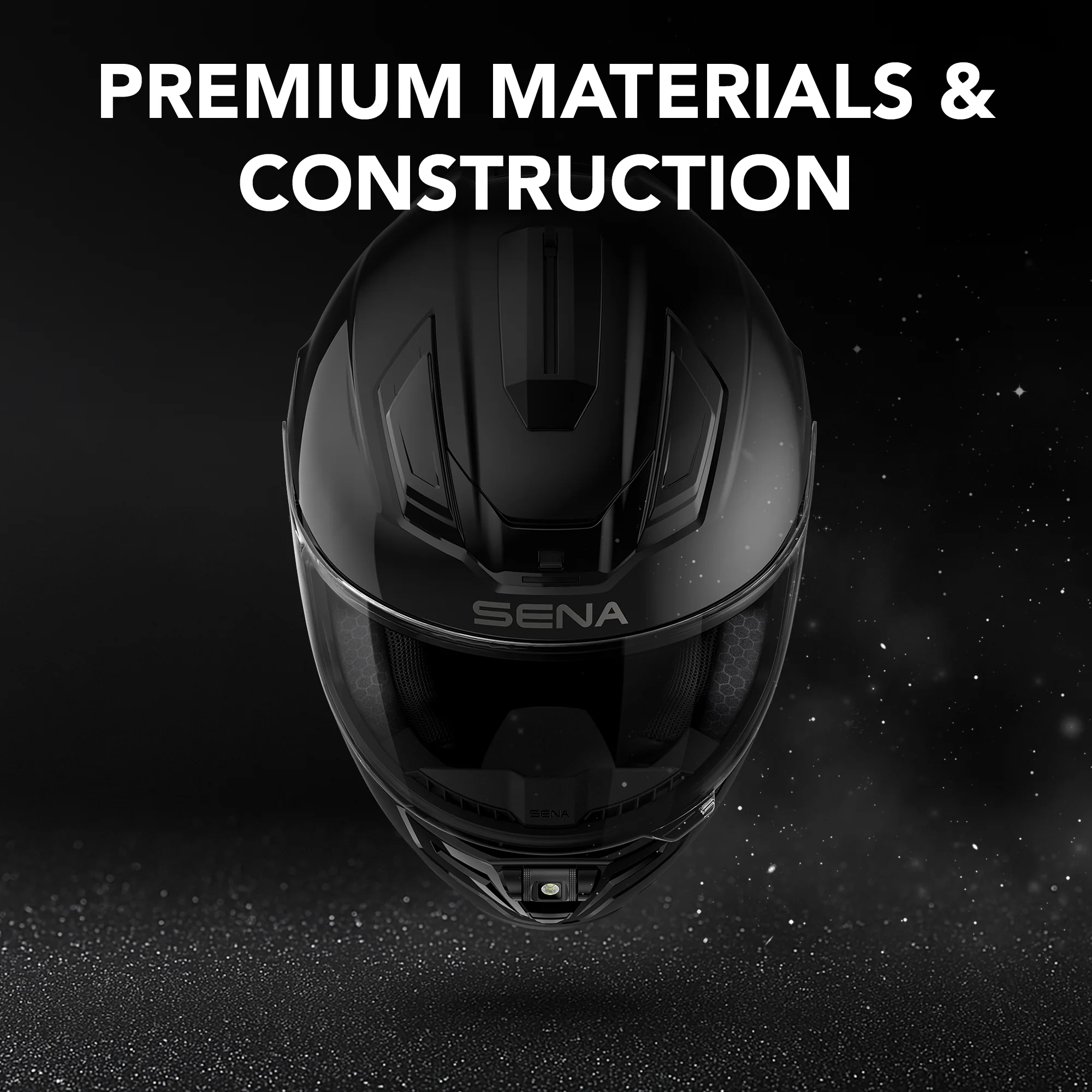 Phantom Full Face Motorcycle Helmet with Mesh Intercom - Image 10