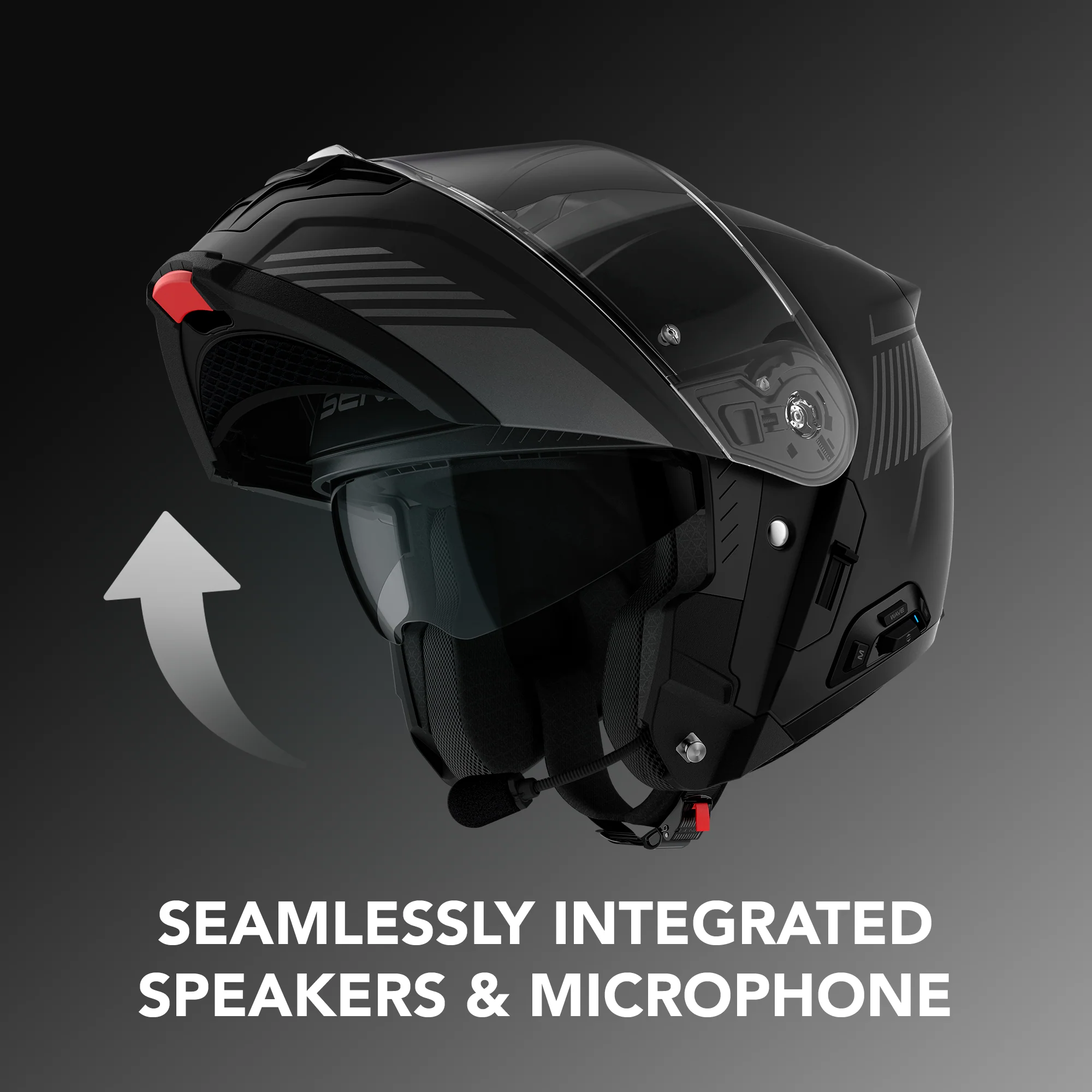 SPECTER Modular Smart Communication Motorcycle Helmet with Mesh Intercom, ECE - Image 7
